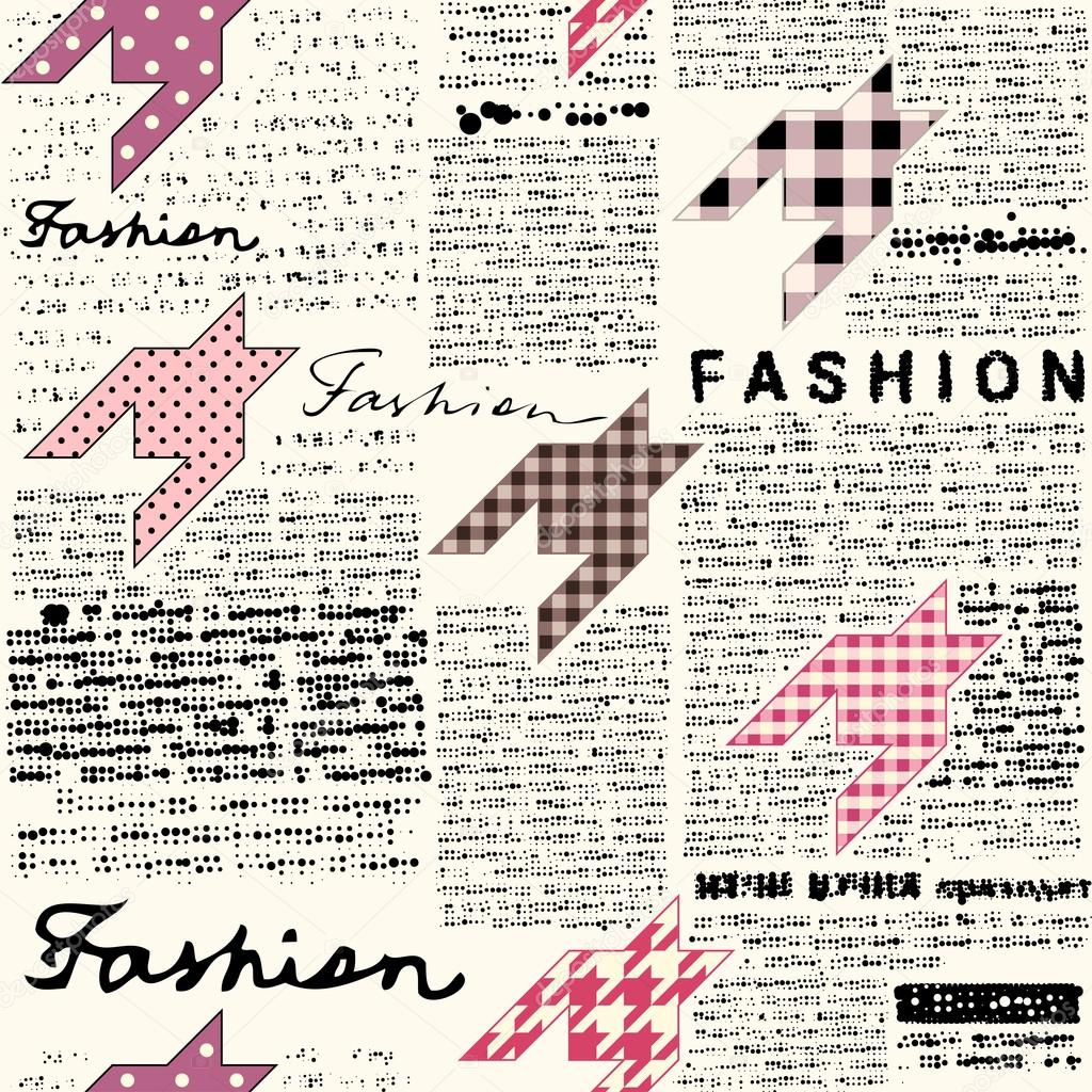 Newspaper fashion background Stock Vector Image by ©kastanka #89734970