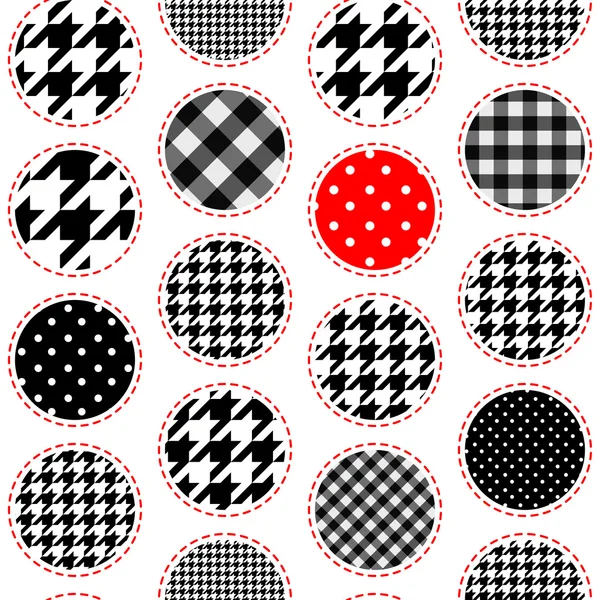 Patchwork polka dot — Stock Vector