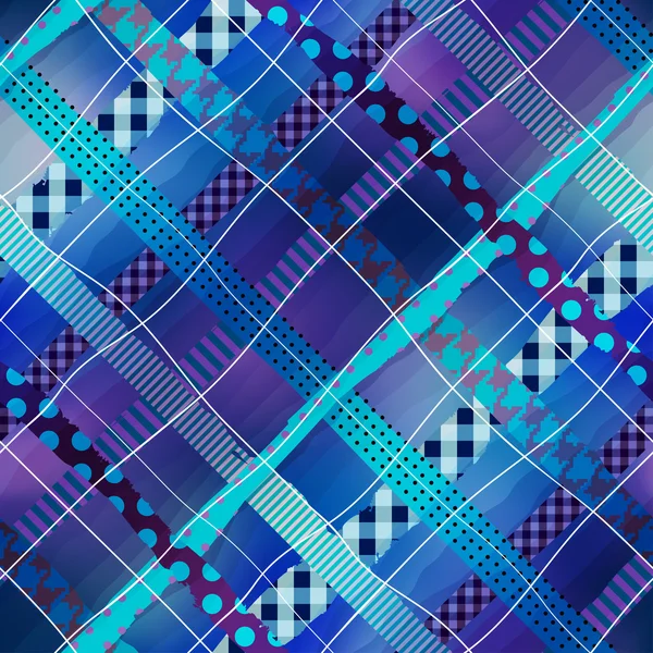 Grunge plaid background — Stock Vector