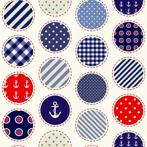 Lappendeken polka dot — Stockvector