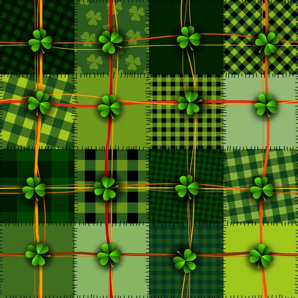 Flickwerk St. Patrick Day — Stockvektor