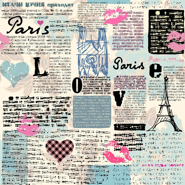 Gazete Paris bir öpücük ile