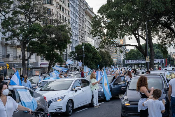 Buenos Aires Arjantin Nisan 2021 Okulların Kapanmasını Yeni Sokağa Çıkma — Stok fotoğraf
