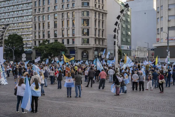 Buenos Aires Argentina Abril 2021 Protestan Contra Cierre Escuelas Nuevo —  Fotos de Stock