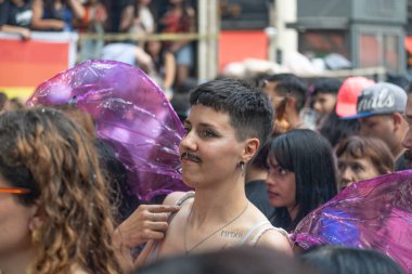 Buenos Aires, Arjantin - 01 Kasım 2025: LGBT halkı Buenos Aires 'teki 16.