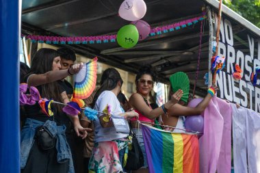 Buenos Aires, Arjantin - 01 Kasım 2025: LGBT halkı Buenos Aires 'teki 16.