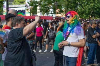 Buenos Aires, Arjantin - 01 Kasım 2025: LGBT halkı Buenos Aires 'teki 16.