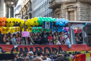 Buenos Aires, Arjantin - 01 Kasım 2025: LGBT halkı Buenos Aires 'teki 16.