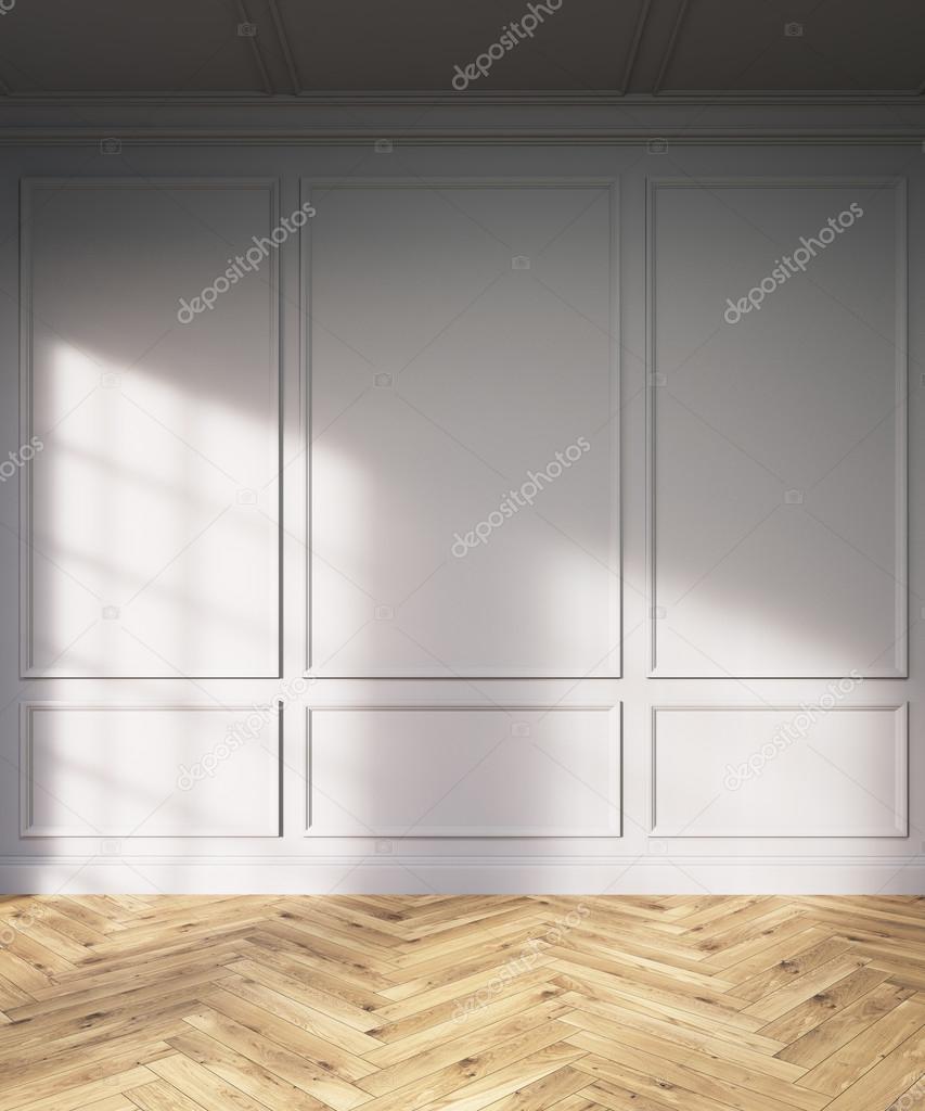 Room with parquet