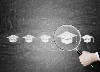 Man choosing education