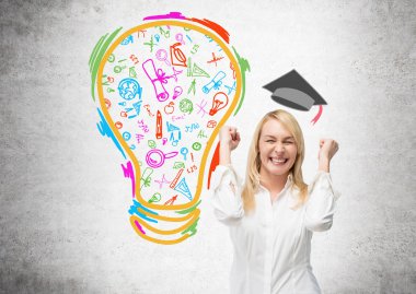 kadın eğitim hakkında düşünme.