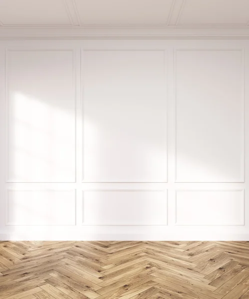 Room with parquet — Stok fotoğraf