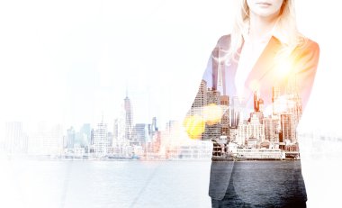 İş kadını ve New York