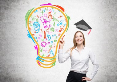 kadın eğitim hakkında düşünme.