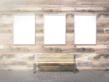 Tezgah üzerinde afiş