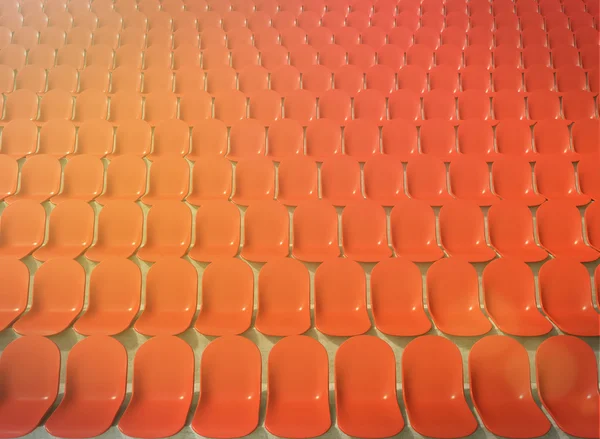 Red plastic seats — Stock Photo, Image