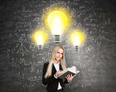 Fikir kavramı üç ampuller