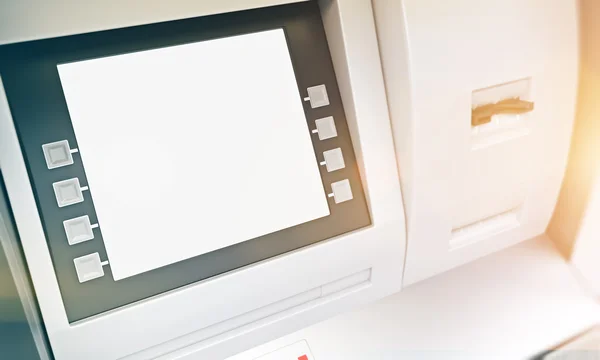 Blank ATM display toning — Stock Photo, Image