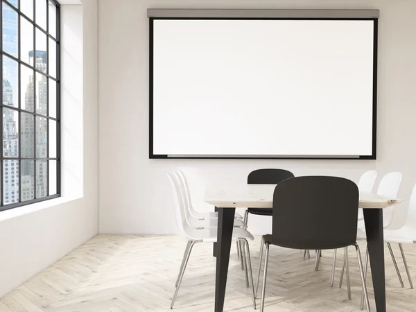 Blank board and NY view — Stock Photo, Image