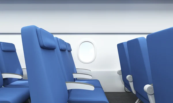 Airplane interior side — Stock Photo, Image