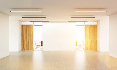 Güneşli Office boş duvar
