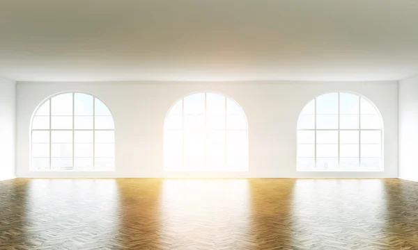 Interior vazio iluminado pelo sol — Fotografia de Stock