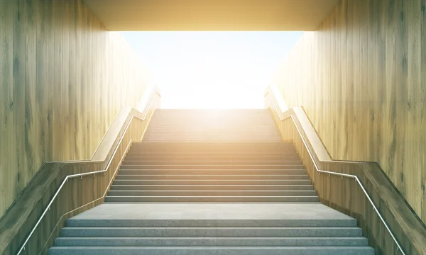 Stairway leading to sunshine — Stock Photo, Image