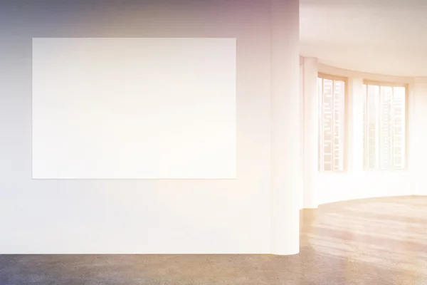 Empty banner in interior toning — Stock Photo, Image