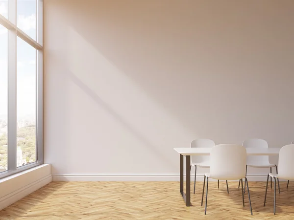 Konferensrum med tom vägg — Stockfoto
