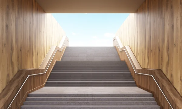 Stairs leading to sky — Stock Photo, Image