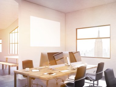 Coworking ofis iç afiş