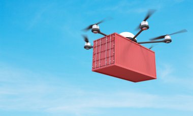 Quadrocopter kargo ile