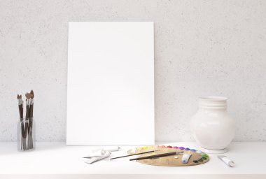 Çizim araçları ile okul sırası