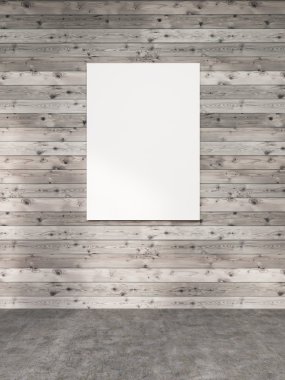 Duvarda boş poster