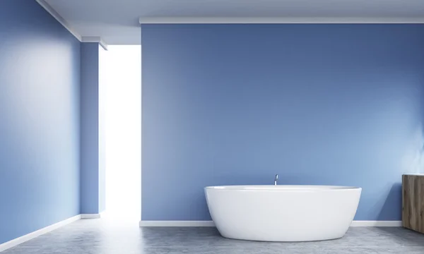 Blue bathroom interior — Stock Photo, Image