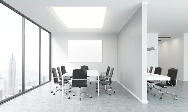 Conference room interior with whiteboard — Stock Photo, Image