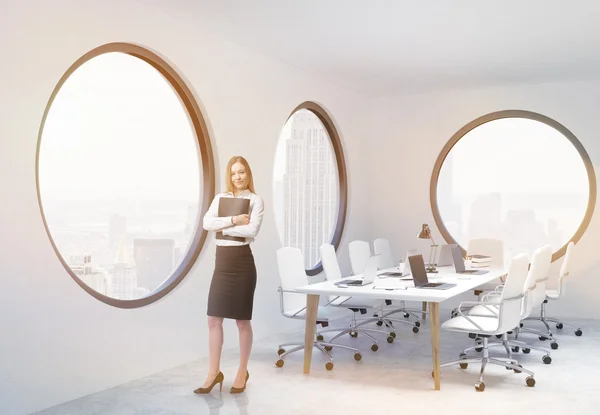 Businesswoman in conference room — Stock Photo, Image