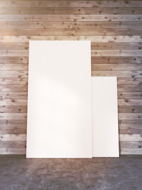 Tonlama iki boş posterler