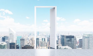 Ny arka planda açık kapı