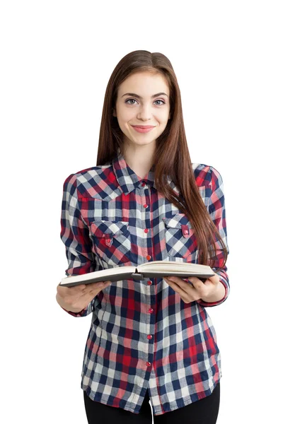 Chica con libro — Foto de Stock