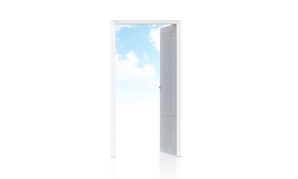 Puerta abierta con vista al cielo — Foto de Stock