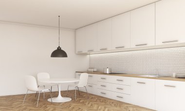 Yemek odası ile mutfak iç