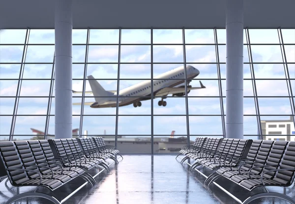 Aeropuerto terminal interior — Foto de Stock