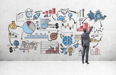 Adam çizim iş kroki