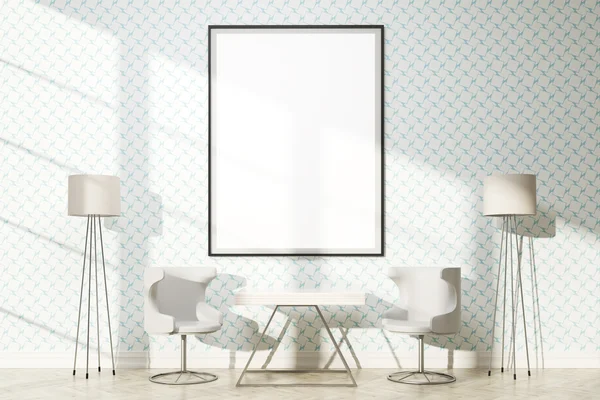 Çerçeveli mobilyalı iç mekan