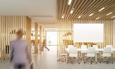 Açık ofiste bulanık insanlar 