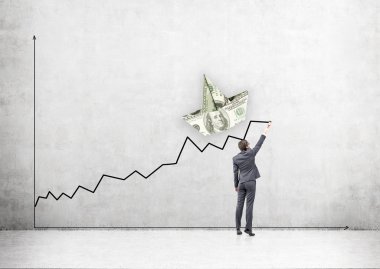 Adam çizim mali grafik