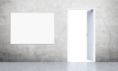 Açık kapı ve poster