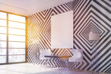 Güneş ışığı ile modern iç