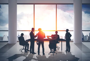 İşadamları grubu toplantıda